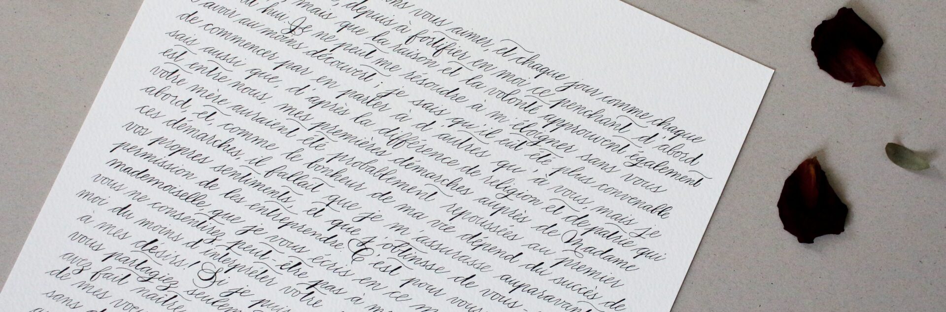 Lettre d'amour, voeux de mariage
