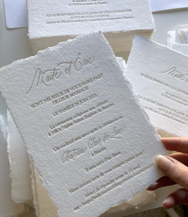 Impression letterpress
