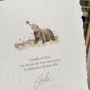 Dans la forêt - Faire-part de naissance